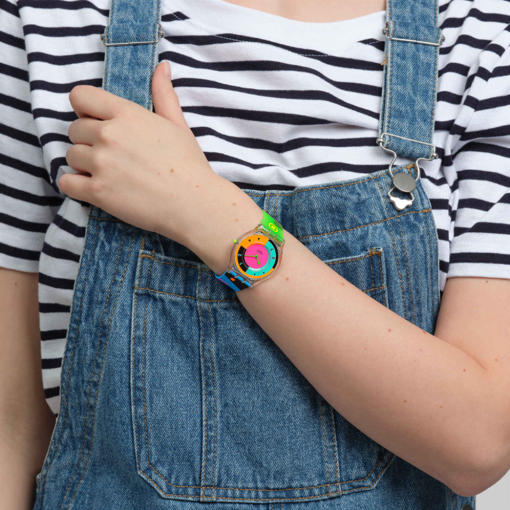 Swatch Neon Hot Racer - Ultra-thin retro watch from the Swatch